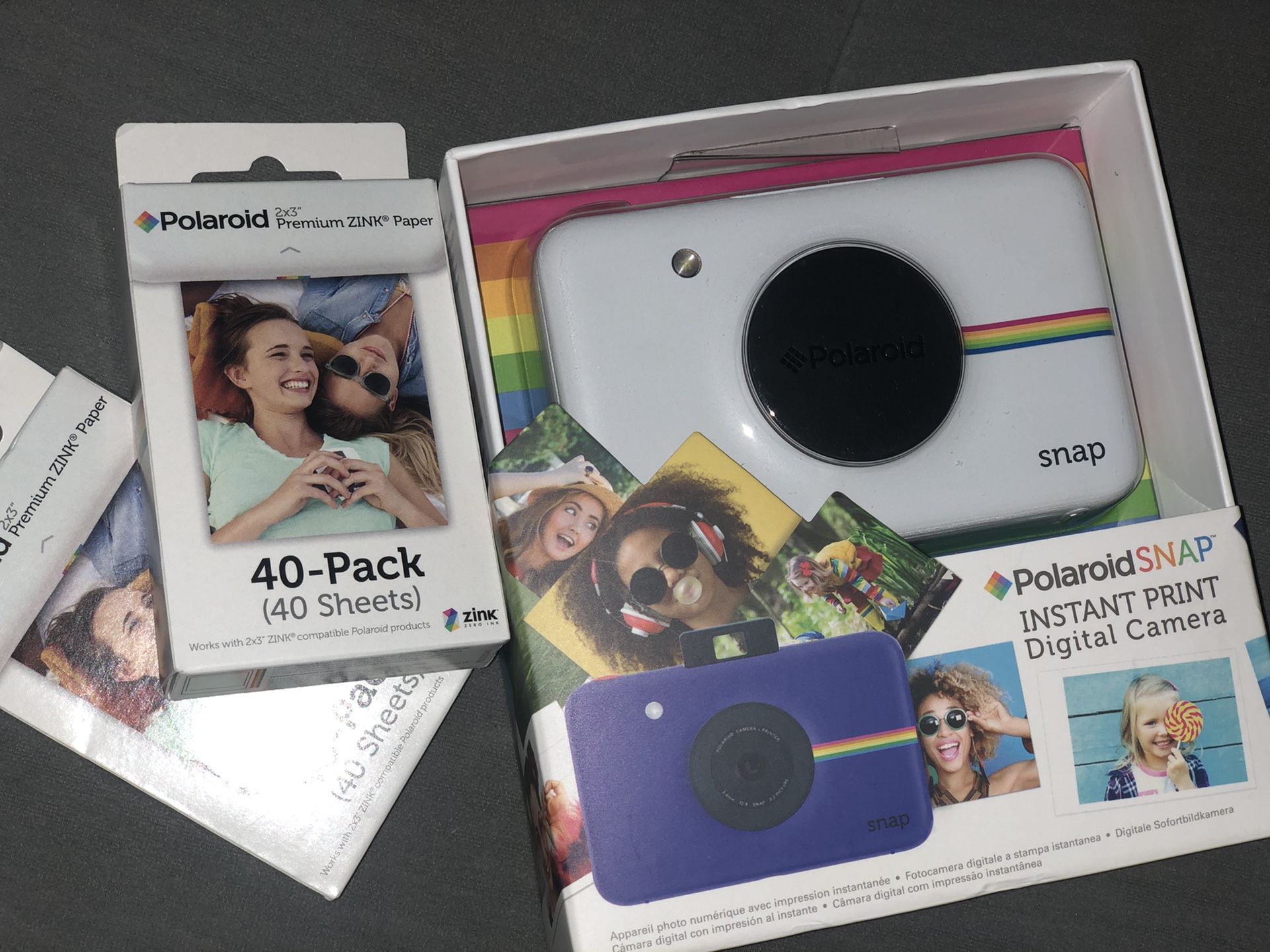 New Polaroid snap camera and film