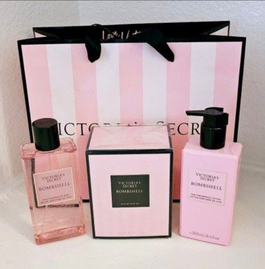 Victoria's Secret Bombshell Perfume, Lotion and Mist Set