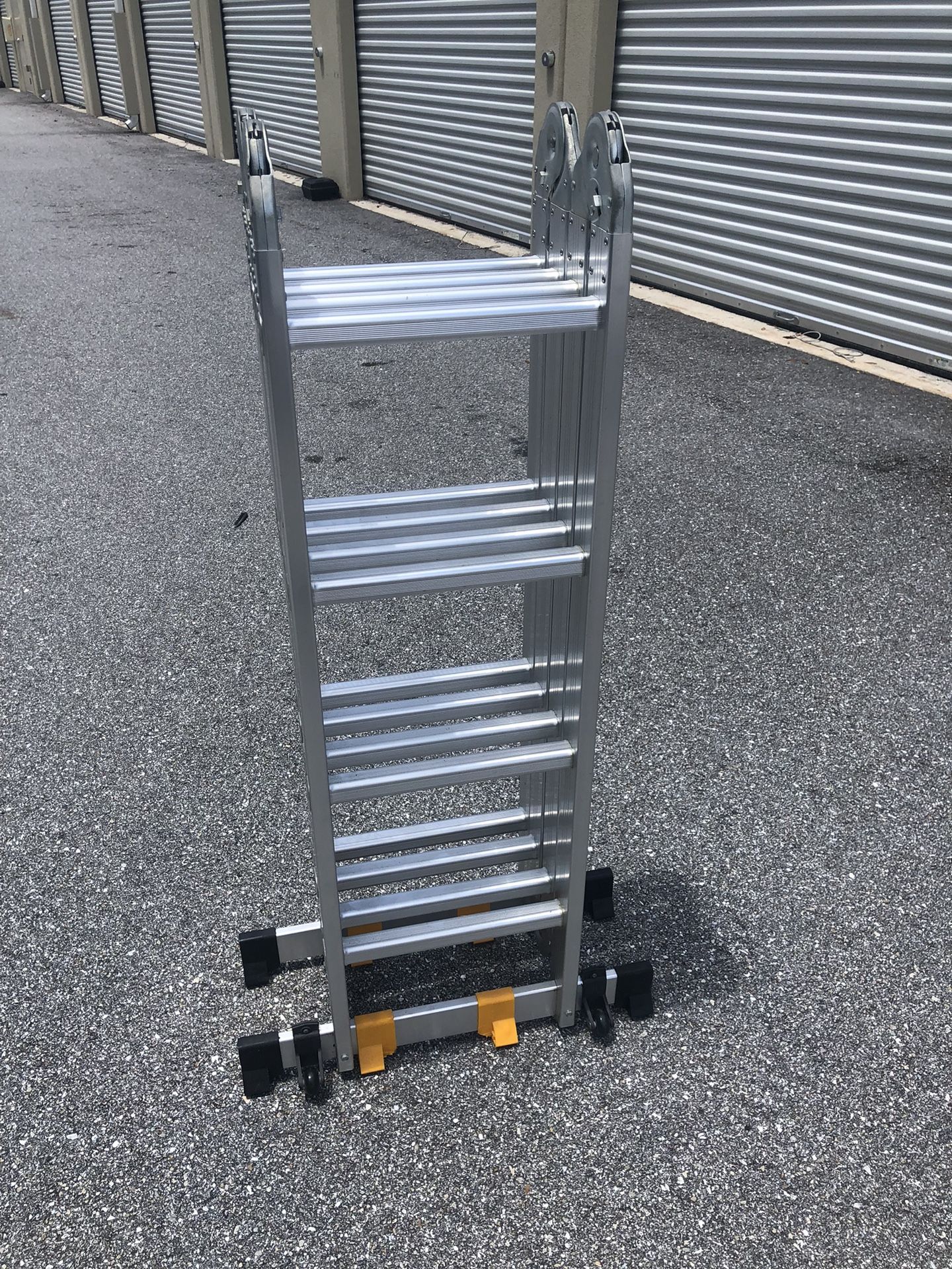 16-Foot Finether Telescopic Aluminum Collapsable Multi-Purpose Ladder - EN 131