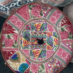 Boho/Moroccan Ottoman Poof 