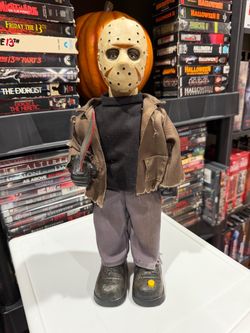 vintage Gemmy Friday the 13th Jason Voorhees animated talking figure 14”