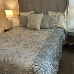 Bed Frame, Headboard + Bench 