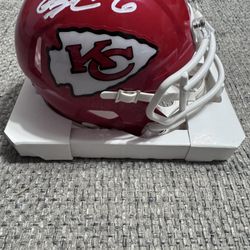 BRYAN COOK SIGNED Autograph KC Chiefs Speed Mini Helmet - Beckett Coa