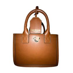 True Religion Brown Tote Purse Like New