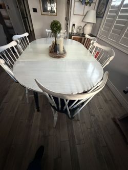 Ethan Allen Dining Table With 6 Chairs