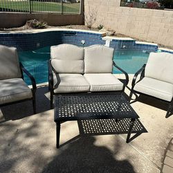 Tan Patio Set