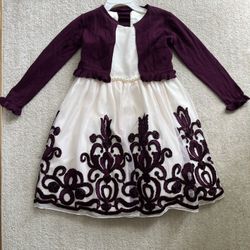 Formal Girls Dress & Cardigan Set Size 7