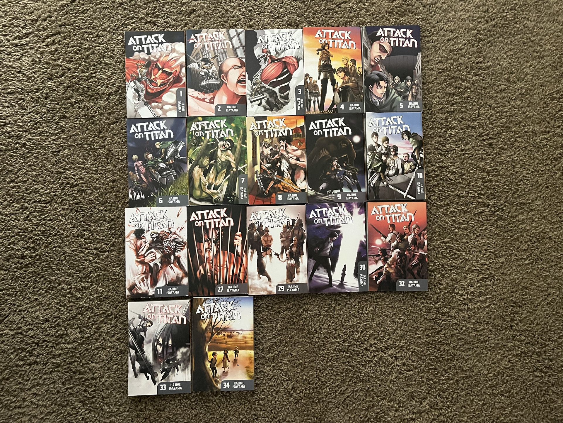 Attack Of The Titans Book Series! 1-10, 11, 27, 29, 30, 32, 33,34 