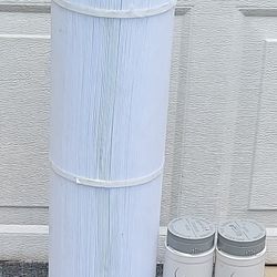 NEW SPA FILTER 22" DIAMETER & 27" LONG AND 2 SPA TIME BROMINATING TABS