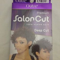 Outre Premium Salon Cut, Deep Cut 100% Human Hair C1B/33, NEW

