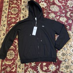 Black Alo Zip Up Hoodie