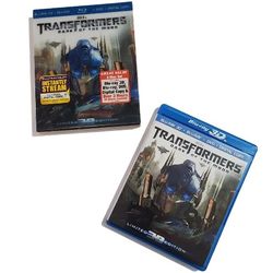 Transformers Dark of the Moon 3D Blu-ray DVD 4-Disc Lenticular Slipcover Sci-fi  Action Movie