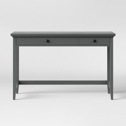 Carson Wood Writing Desk with Drawers Gray - Threshold™
