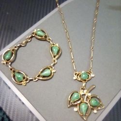 Vintage Necklace Earring Set No Flaws See All Pics