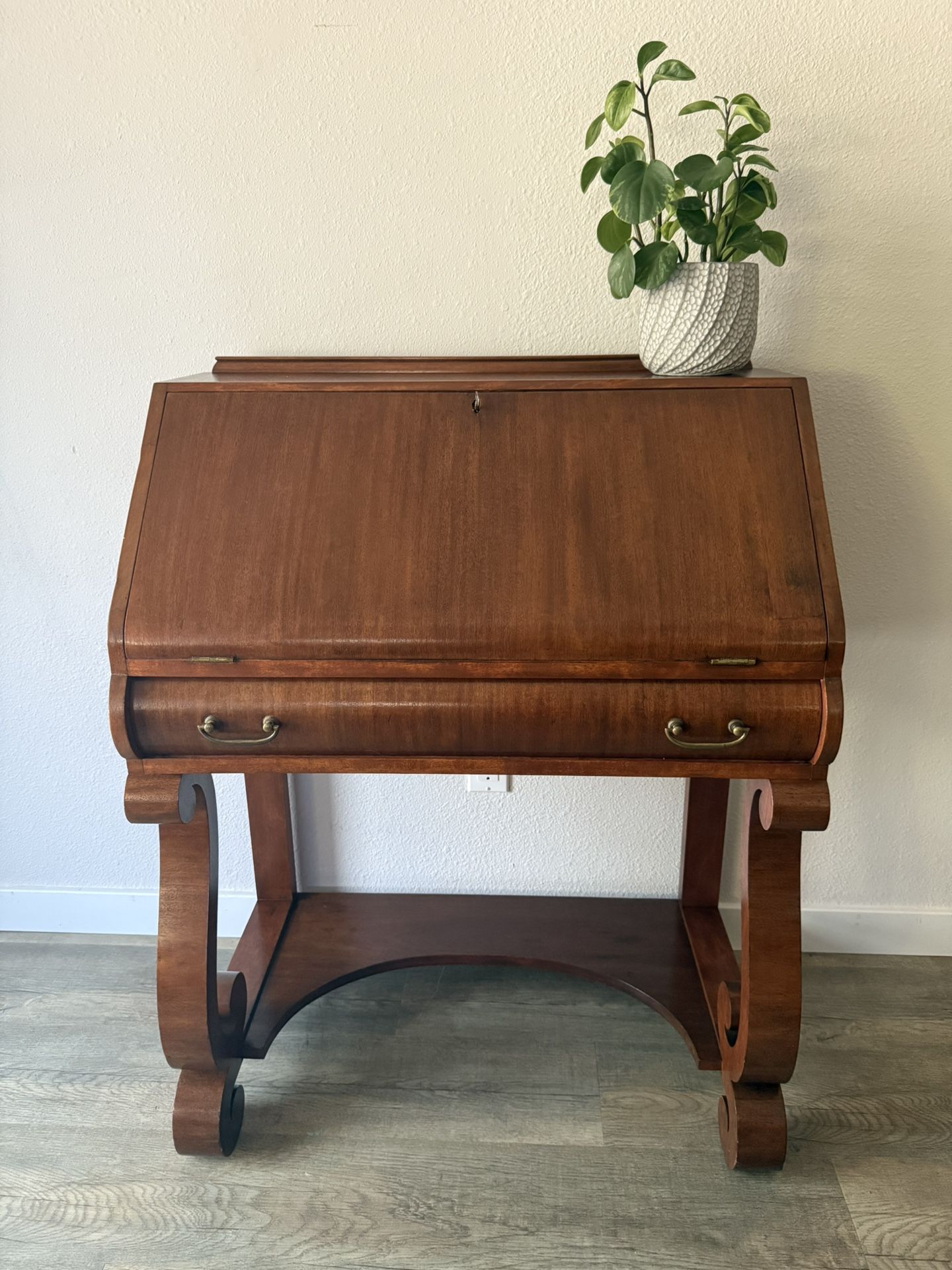 ATTRACTIVE desk - secretary - one full sized drawer - includes key - mahogany - delivery available