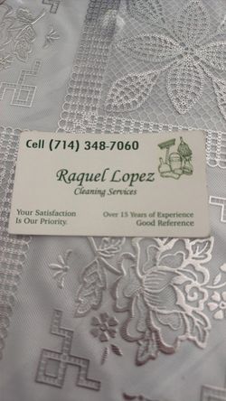I clean houses and apartments.
