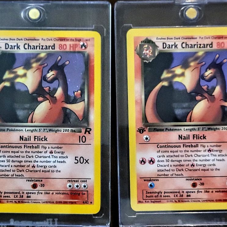 First Edition Charizard Holo And Non Holo
