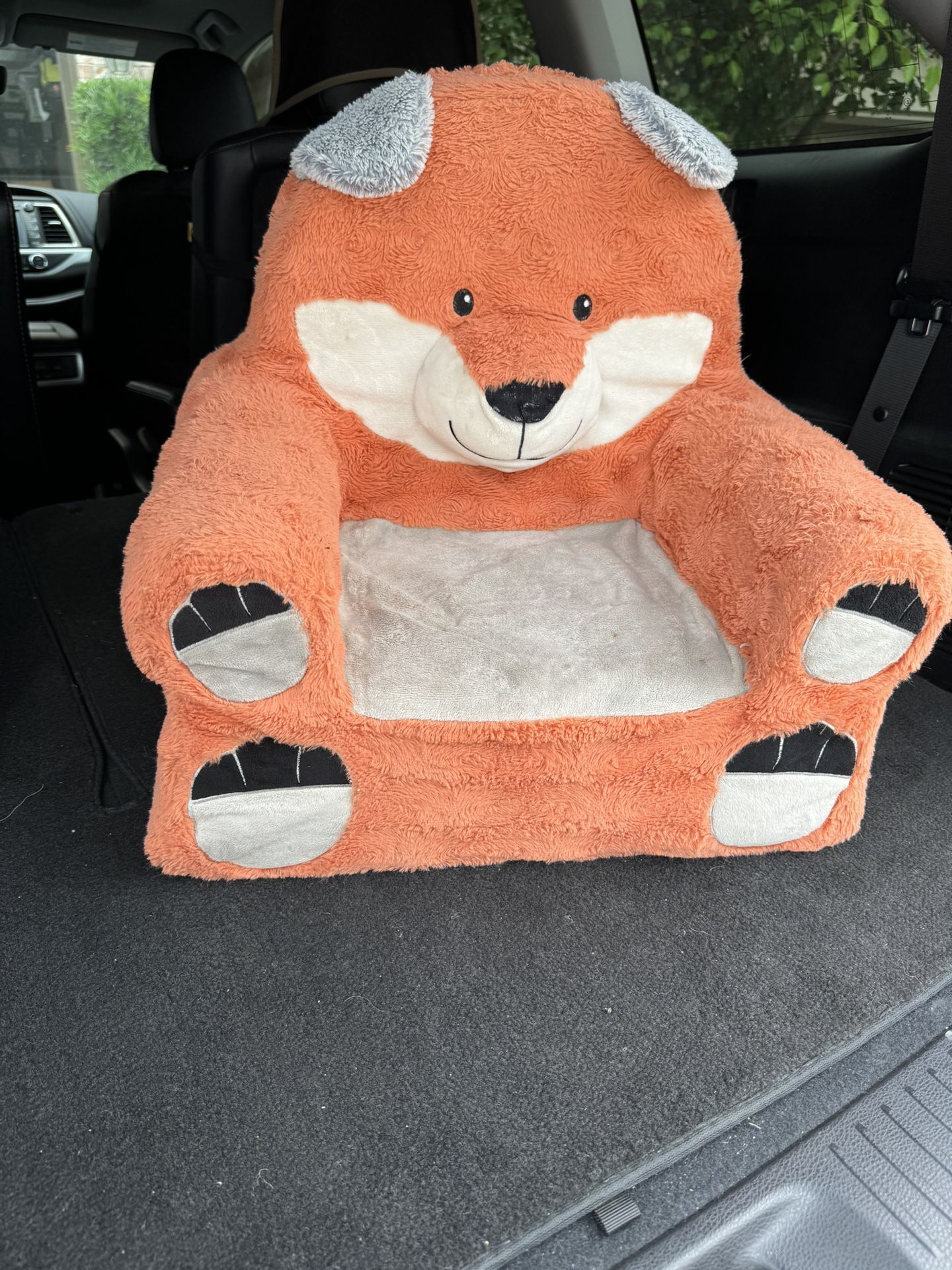 Young Toddler Plush Chair - Fox / Orange