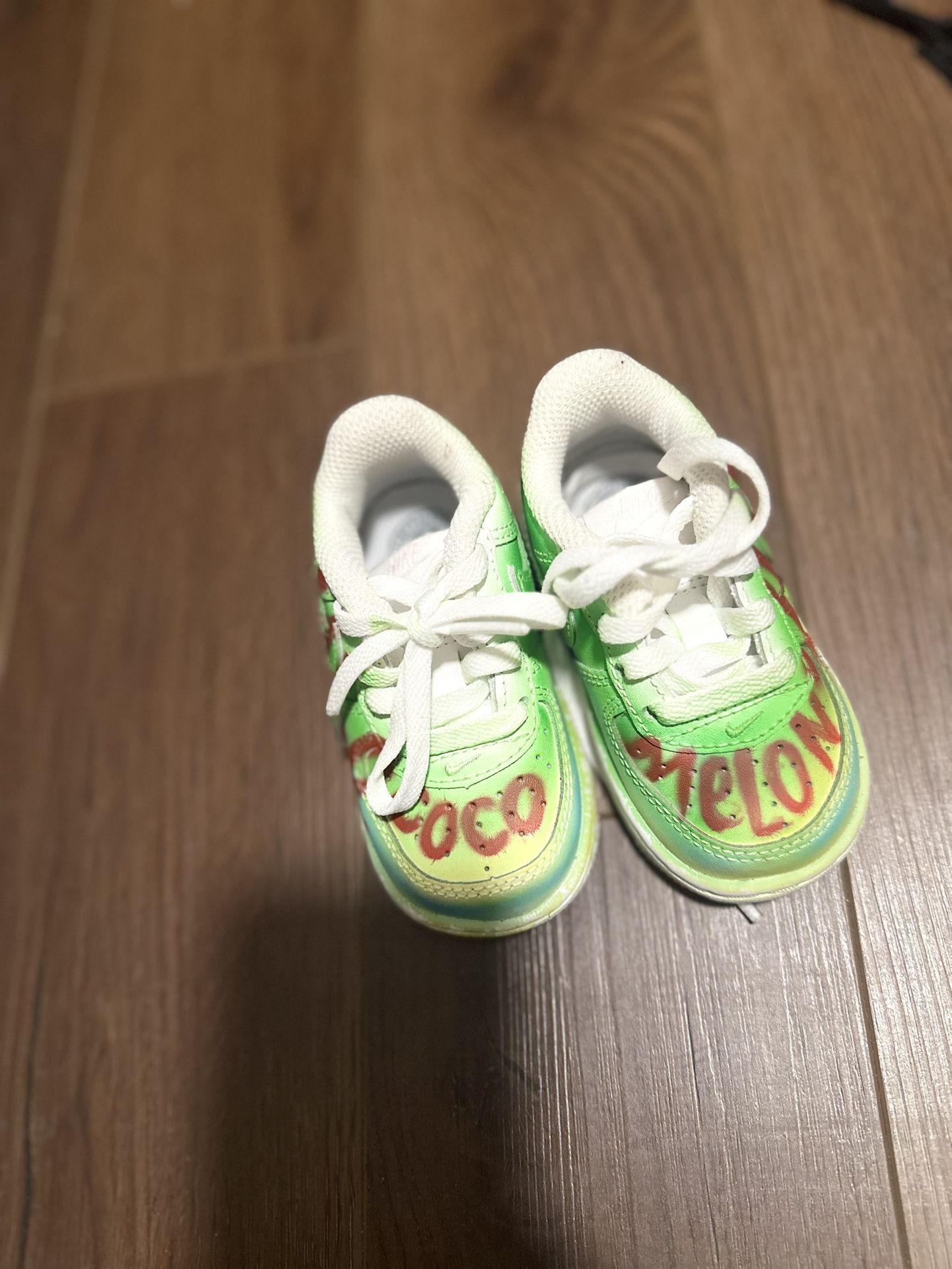 Customized “Kyle” “1st” Cocomelon Birthday Shoes