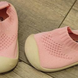 Baby Kids Pink Slip-On Shoes

