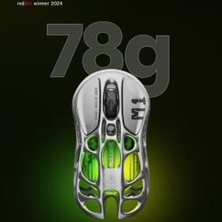 GravaStar Mercury M1 Pro Wireless Gaming Mouse – 26,000 DPI PAW3395DM Sensor