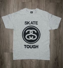 Grey Stussy Skate Tough Tee Size L - Read Description