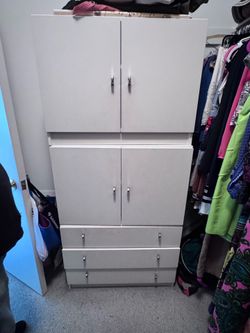 White Cabinet and drawers