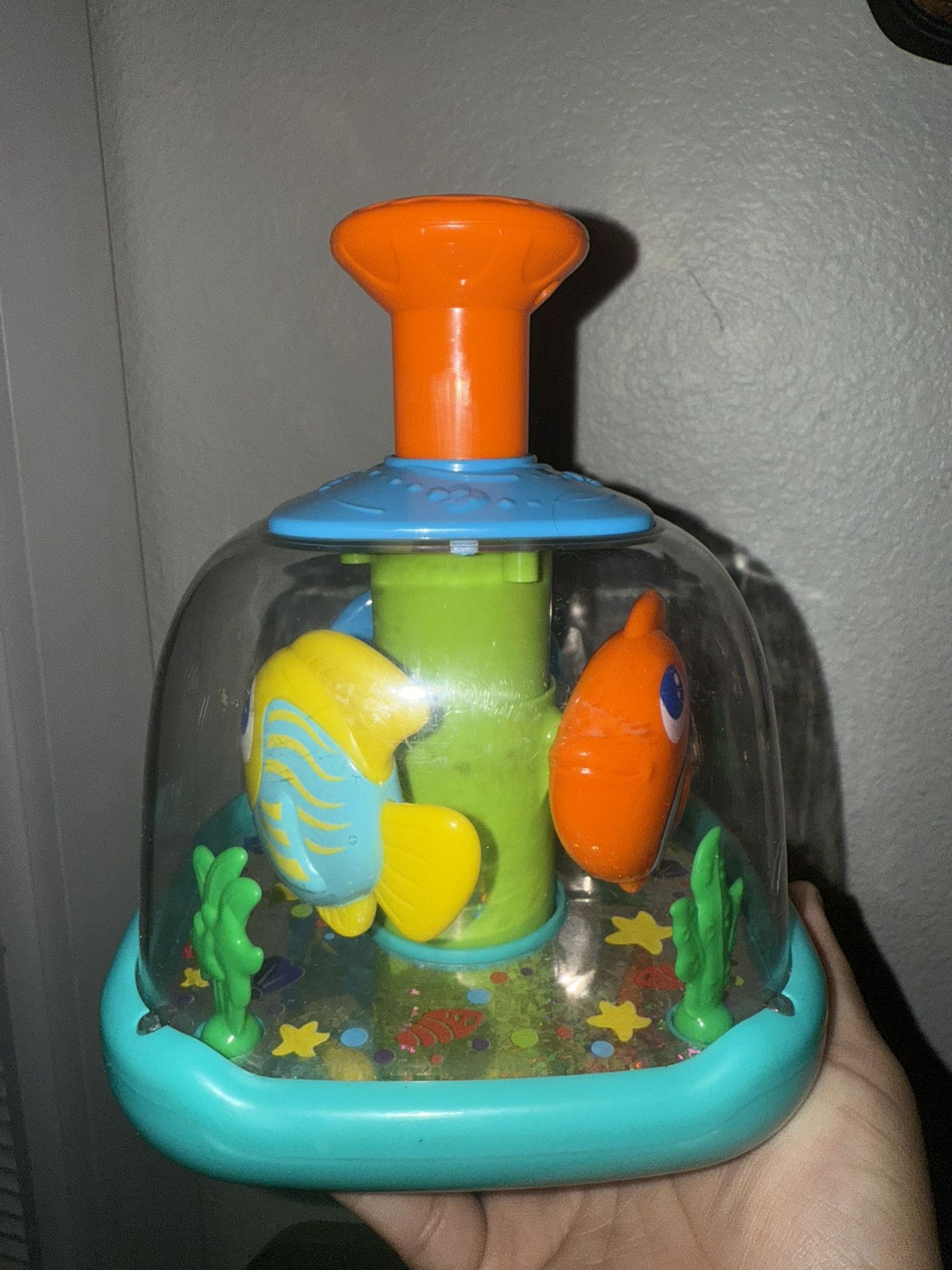 Fish Push And Spin Toy
