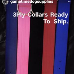 2” Wide 3 Ply Dog Collars