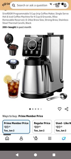 Single serve coffee maker