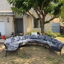 Curved extra large patio furniture set half Moon patio furniture round patio furniture set 🆕🚎🚛🆕