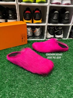 Marni Slippers Fuzzy Pink