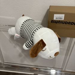 15" | 1.9 Pound Plush Puppy Weighted Stuffed Animal Soft Plush Toy Dog Cute Cuddle Hugging Pillow,