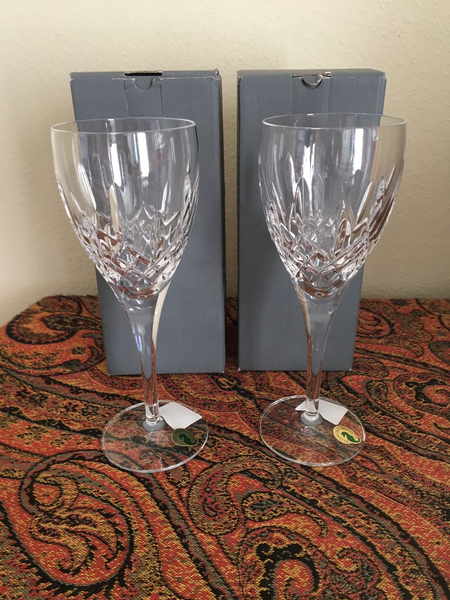 Waterford Crystal Lismore Nouveau Goblets - New!!