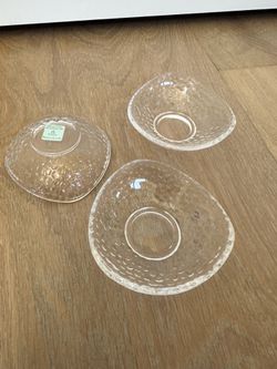 Set of 3 Glass Candle Holders