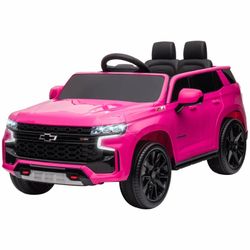 Aosom Electric Ride on Car 12V Kids Ride-on Toy, Pink