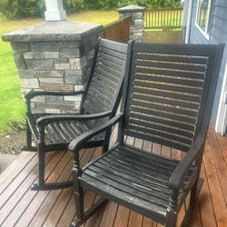 Black Rocking Chairs