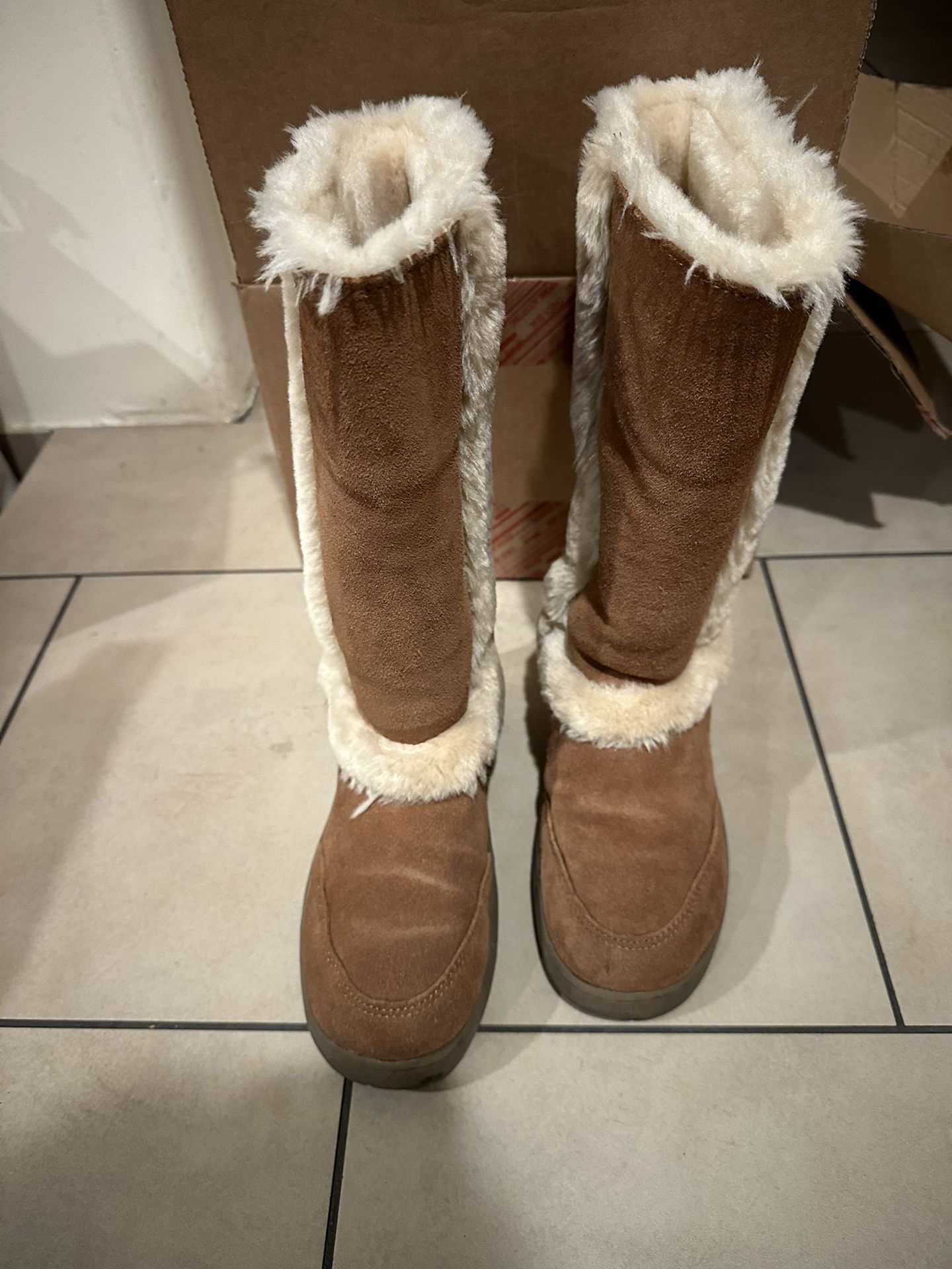Insulated Fur Winter Warm Boots Size 7