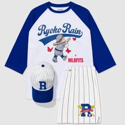 Ryoko Rain X MLBFITS Baseball Tee Size Large