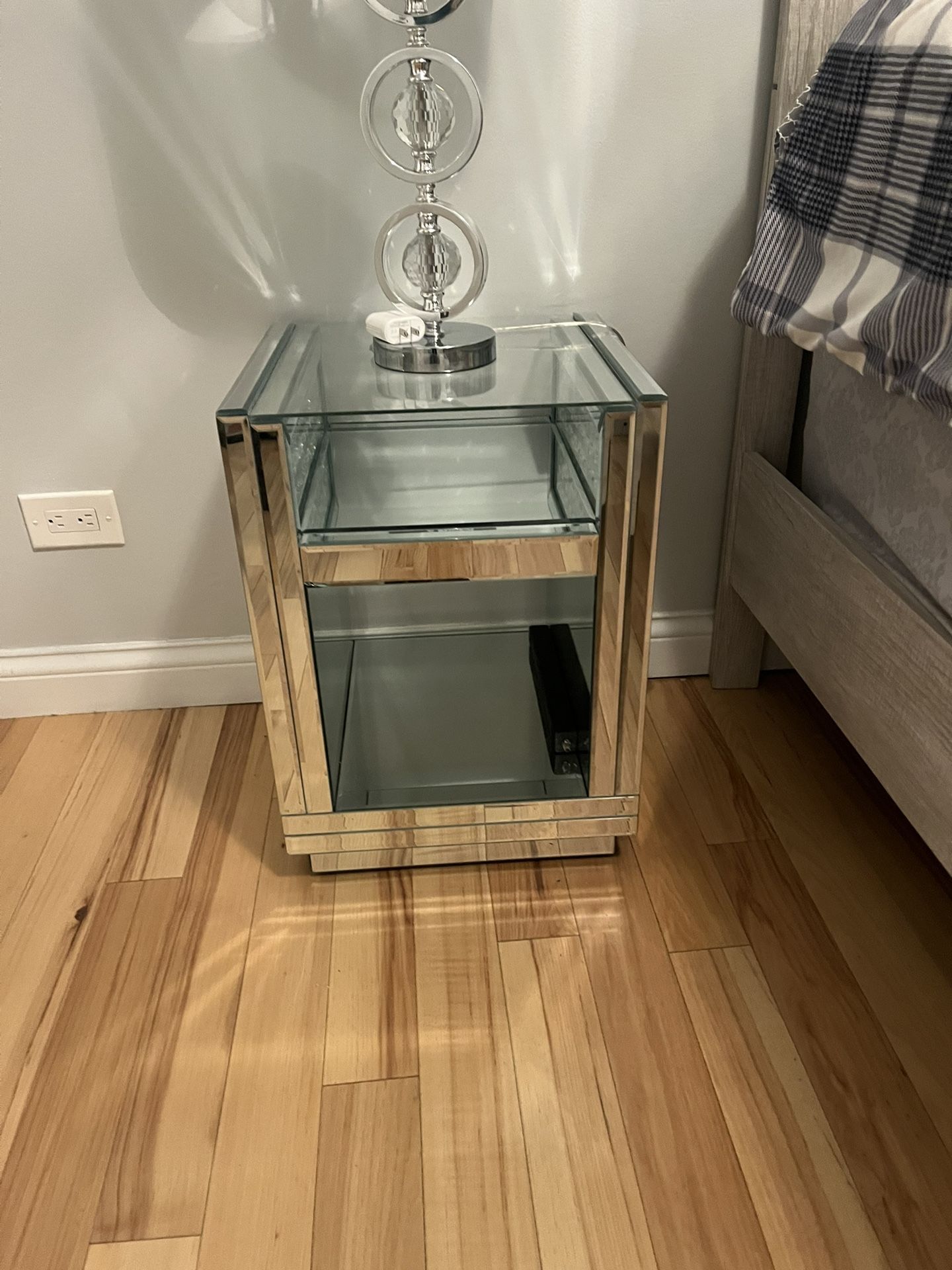 Mirrored Nightstand