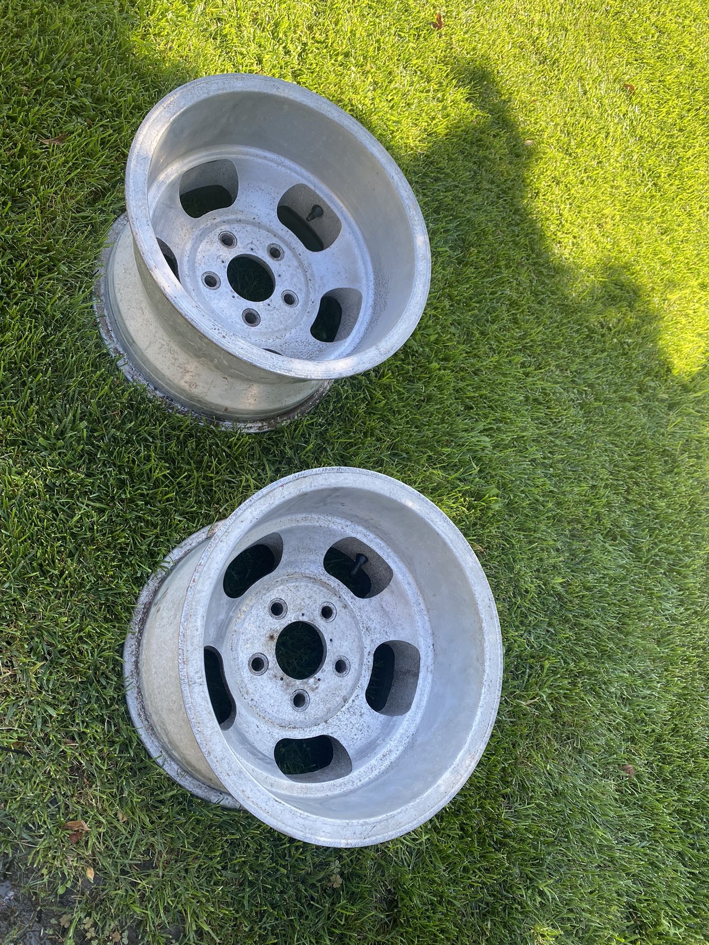 15x10 Slot Mags Wheels PAIR 5 Lug 5x5
