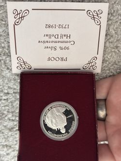 1981-S George Washington Proof Silver Dollar (Box & COA)