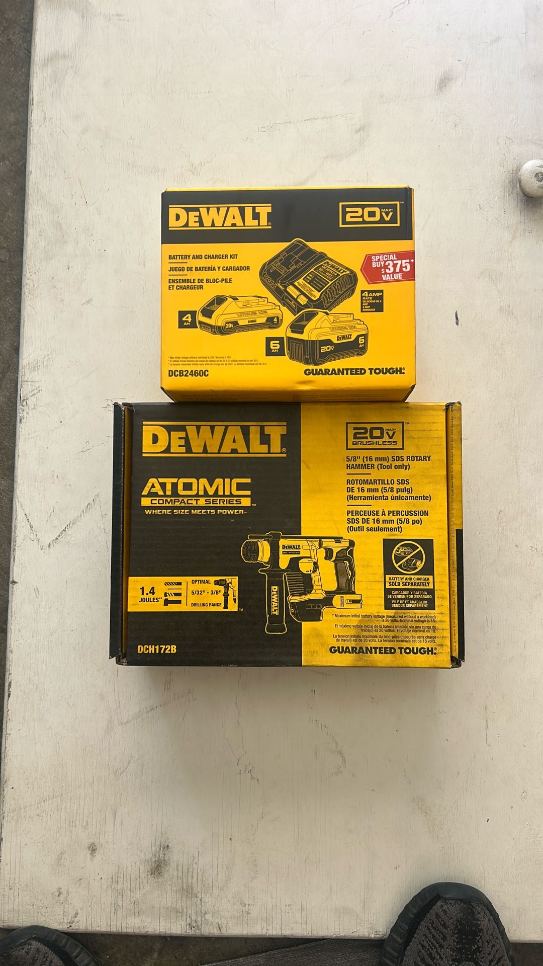 Dewalt Rotary Hammer & Batteries 