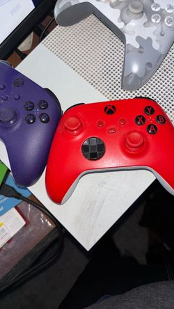 Xbox controllers& hard drive with a whole bunch of games