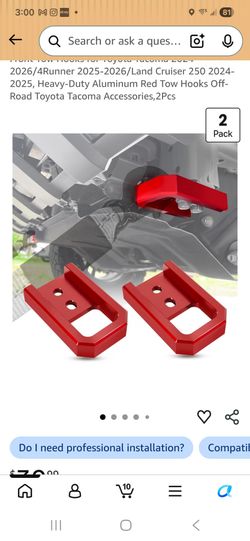 Front Tow Hooks