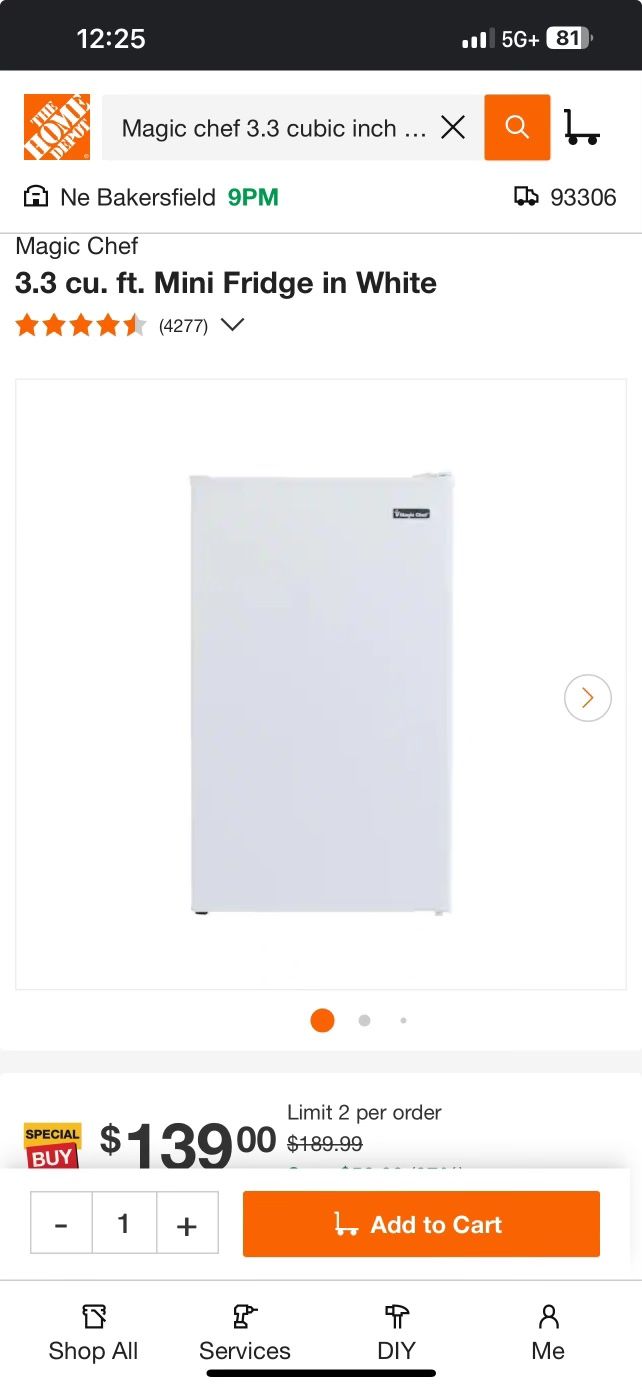 Magic Chef Mini Fridge BRAND NEW!!!!!