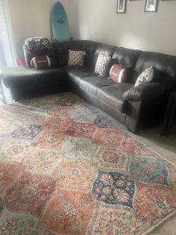 sectional and chair