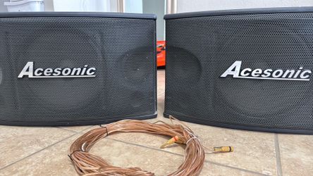 Acsonic SP-450 Karaoke/PA Speakers (Pair) – 300W 8Ω