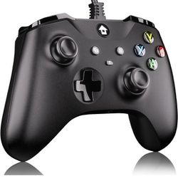 Upgraded Wired Controller for Xbox Series X|S, Xbox One, Windows 10 and Above, PC Controller with 3.5mm Audio Jack