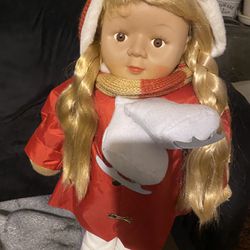 Vintage Ice Skating Doll By Santa’s Workbench  
